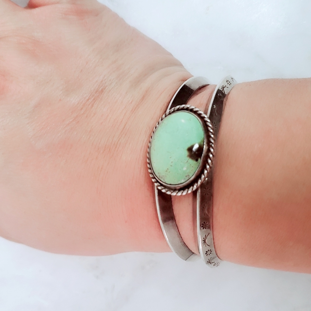 Sterling Silver and Turquoise Bracelet